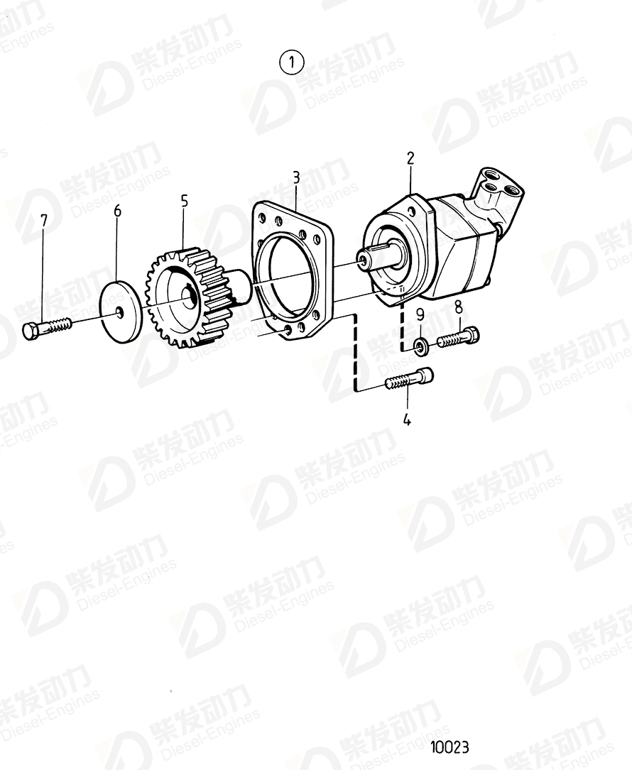 VOLVO Hex. socket screw 864553 Drawing